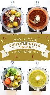 This Is How To Make All The Salsas On The Chipotle Menu Food Processor Recipes Mexican Food Recipes Recipes
