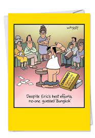 Maybe you would like to learn more about one of these? Bangkok Charades Funny Birthday Card