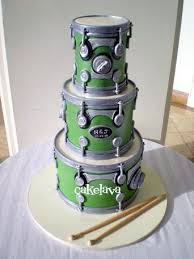 Stacked Drums Wedding Cake By Rick Reichart Www Cakelava Com Torte Fur Manner Torten Kuchen