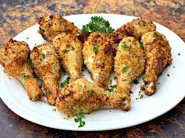 Air Fryer Panko Breaded Fried Chicken Drumsticks Legs