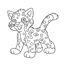 Free coloring sheets to print and download. Cute Jaguar Coloring Pages Novocom Top