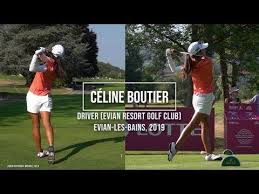 Celine Boutier Golf Swing Driver Dtl Fo Evian Championship Evian Les Bains July 2019 Bing Video Evian Les Bains Evian Soccer Field