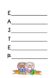 Acrostic Poem Easter Acrostic Poem Acrostic Easter Art