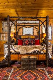 From vintage to modern, rustic bedroom idea never cease to amaze people by its beauty. Hickory Birch Canopy Bed Rustic Bedroom Adirondack Rustic Bedroom Handmade Rustic Furniture Dartb Rustic Bedroom Rustic Bedroom Design Rustic Bedding