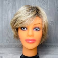 raquel welch vibralite kanekalon fiber wig realistic short blond wig  adjustable