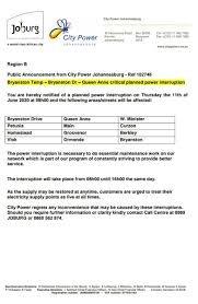 Being (somewhat) active on twitter, and fascinated by the vast amounts of wildly random but often extremely useful information endlessly tweeting across it, i'm always. Citypowerjhb On Twitter Reminder Criticalplannedoutage Regionb Bryanston Kindly Be Reminded Of A Planned Power Interruption On Thursday The 11th Of June 2020 From 08 00 Until 16 00 Gr Https T Co Fcpdvohtlb