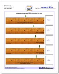 Inches On Ruler Quarters And Eighths 2 Worksheet Inches Measurement Worksheet Measurement Worksheets Math Worksheet Ruler Measurements