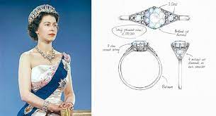 When the honeymoon portrait was recreated for the 60th wedding anniversary of the queen and the the innermost ring is set in gold with smaller diamonds, with the outermost showcasing 18 large. Queen Elizabeth Engagement Ring Victor Barbone Victor Barbone Jewelry