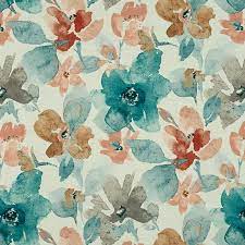 Panaz Cabana Collection Mandalay 603 Peach Teal Cabana Mandalay Curtains And Draperies