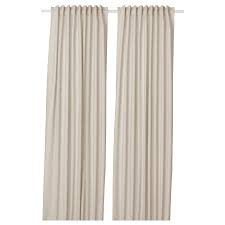 Take a loop at one end of your curtain and put a ring through a loop in the spots you want. Annalouisa Curtains 1 Pair Beige 57x98 Ikea In 2021 Annalouisa Curtains Hannalill Curtains Curtains With Blinds