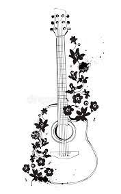 Guitar Vector Guitar Six Strings Music Instrument Ad Guitar Vector Guitar Instrument Music Ad Guitar Sketch Guitar Drawing Beauty Art Drawings