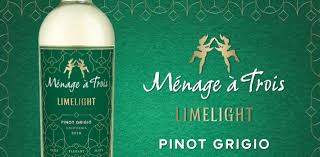Ménage à trois pinot grigio is a 100% california pinot grigio. Limelight Pinot Grigio Menage A Trois United Distributors