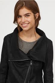 Biker Jacket Black Ladies H M Us Biker Jacket Black Biker Jacket Jackets