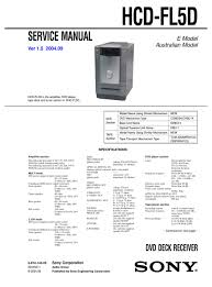 If your dvd player does not automatically. Sony Hcd Fl5d Service Manual Pdf Download Manualslib