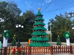 Take a break from the chilly weather and join santa by the pool. A Step Inside The Legoland Florida Christmas Bricktacular