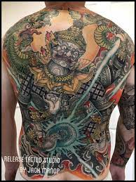 ป กพ นโดย tumtattoo tumtattoo ใน ย กษ ไทย รอยส กแบบด งเด ม ลายส กท หล ง ไอเด ยรอยส ก