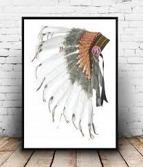 Check spelling or type a new query. Native American Headdress Headdress Print Printable Art Etsy In 2021 American Indian Decor Native American Decor Native American Bedroom