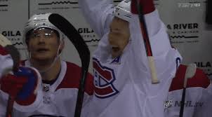 Here is a gif of gally and chucky staring at each other. Montreal Canadiens Gifs Find Share On Giphy