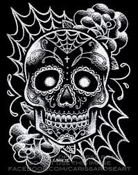 Black And White Candy Skull Tattoos Pin On Designs Day Of The Dead