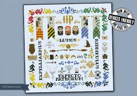 This gorgeously colorful cross stitch pattern uses bright and complimentary colours for a vibrant this cross stitch pattern is made for those who love dogs. Harry Potter Pillow Sampler Digital Cross Stitch Pattern