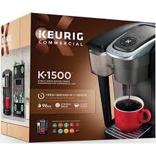 The main factors separating the mid range from the high range is the water and steam boiler volumes (considerably larger in the high range for better temperature control), also they quite. Keurig K 1500 Commercial Coffee Maker Wb Mason