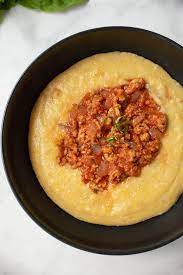 3 Cheese Polenta With Italian Sausage Recipe Cheese Polenta Homemade Sausage Italian Sausage