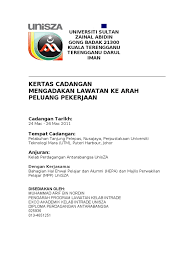 Diploma kejuruteraan proses (operasi minyak dan gas). Lawatan Johor