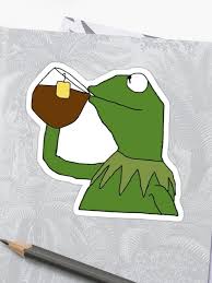 Kermit the frog sipping tea coloring page. Pin On Hawaii