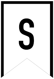 Black And White Pennant Banner Png Banner Templates Free Printable Abc Letters Paper Trail Design Templates Printable Free Printable Abc Letters Free Printable Abc Letters
