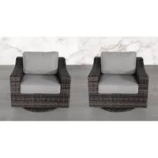 Ivy Bronx Laurene Club Swivel Patio Chair With Cushions Wayfair Patio Chairs Furniture Outdoor Seating