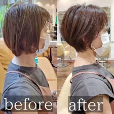 髪を切って 怖い ほどの激変 ヘアスタイリング ショートのヘアスタイル ヘアカット技術