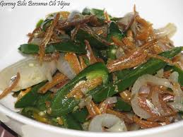 Ikan goreng literally means fried fish in indonesian and malay languages. Ikan Bilis Goreng Bersama Cili Hijau Resep Makanan Asia Resep Makanan Makanan