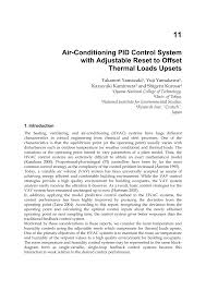 A good hvac system can. Pdf Air Conditioning Pid Control System With Adjustable Reset To Offset Thermal Loads Upsets