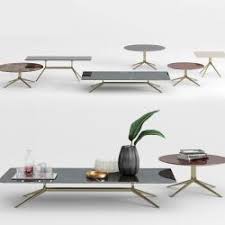 Dining table, dining chair features: Poliform Tribeca Coffee Tables 3d Models Stlfinder