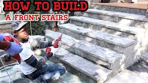 Front porch steps functional yet beautiful. How To Lay Flagstone On Front Stairs Stone Coping On Steps Youtube