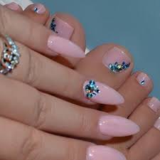 Such A Beautiful Look By The Beauty Parlour She Matched Her Mani And Toes W A Beautiful Light Neutral Pink And Adde Pink Stiletto Nails Trendy Nails Manicure