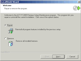 With installshield you can create installers for your applications. Installshield Wizard Welcome Repair Or Remove Program Dialog Box Appears Each Time You Restart Windows Act Knowledgebase