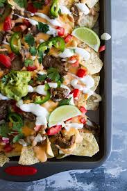 Look for a steak with plentiful marbling (the white fat that runs throughout the meat) and don't be afraid to ask. Game Day Sheet Pan Steak Nachos Supreme Taste And Tell