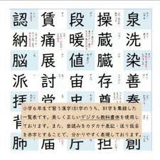 小学６年生の漢字表［２］】完全防水 お風呂ポスターにも 音読み・訓読みも掲載｜Yahoo!フリマ（旧PayPayフリマ）