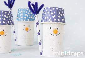 Ideenkiste bräuche und rituale feste frühling frühlingslieder winter. Schneemann Aus Toilettenpapierrolle Basteln Ganz Einfach