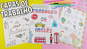 Capa De Trabalho De Portugues Para Imprimir Ideias Criativas Para Capas De Trabalho Escolares Capas De Trabalhos Trabalho De Geografia Capa Trabalho De Geografia