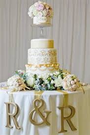 Gold And White Wedding Cake Table Decorations Wedding Cake Table Cake Table Decorations