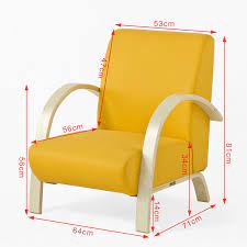 Sobuy Einzelsofa Relaxsessel Armsessel Lounge Sessel Gelb Fst26 Ge