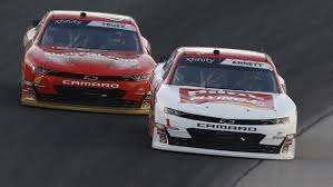 In the last edition of nascar heat, overshooting a corner and sideswiping a cpu car would result in … a thud, mostly. Jr Motorsports