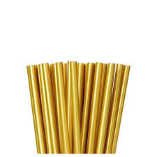 160 paper straws biodegradable, metallic gold, polka dot, stripe, chevron, green. Metallic Gold Paper Straws 24ct Party City