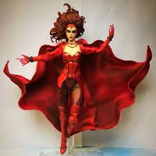 Scarlet Witch Original Concept Marvel Legends Custom Action Figure Marvel Legends Action Figures Custom Action Figures Scarlet Witch