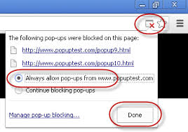 Maybe you would like to learn more about one of these? Chrome Turn Off Pop Up Blockers