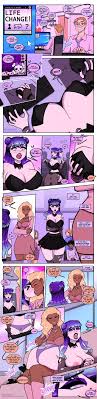 kannelart, blonde hair, blue hair, femsub, gender transformation - R34 Vault