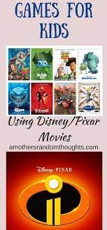 What Is Your Favorite Movie Games For Kids Using Disney Pixar Movies A Mother S Random Thoughts Disney Themed Games Disney Activities Disney Pixar Movies