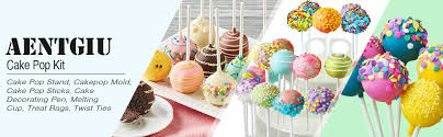 For each cake pop, first dip the very end of. Complete Cake Pop Maker Kit Including Silicone Cakepop Baking Mold 220ct Lollipop Sticks Candy Chocolate Melting Cup Decorating Pen Treat Bags Twist Ties 42 Holes 3 Tier Display Stand Holder